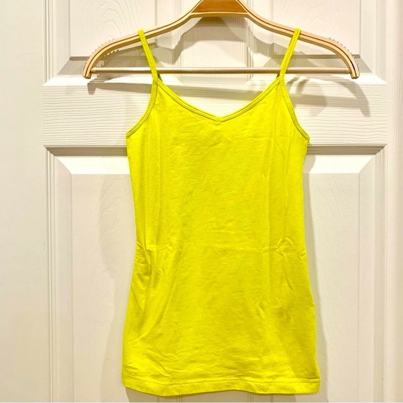 Bright Yellow V-Neck Knit Cami - Picture 1 of 4